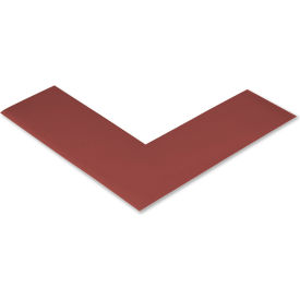 Floor Tape Angles, 2"W x 6"L, 50 Mil, Brown, 100/Pack view 2