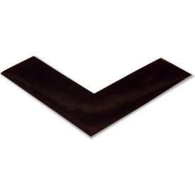 Floor Tape Angles, 2"W x 6"L, 50 Mil, Black, 100/Pack view 2