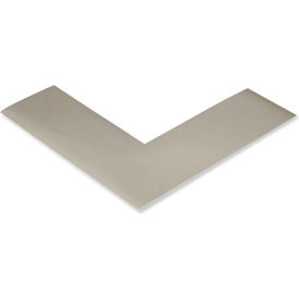 Floor Tape Angles, 2"W x 6"L, 50 Mil, Gray, 100/Pack view 2