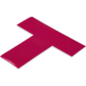 Floor Tape Ts, 2"W x 6"L, 50 Mil, Purple, 100/Pack view 2