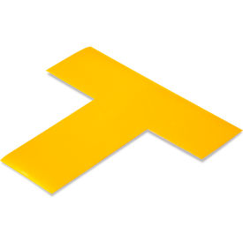 Safety Floor Tape, 2"W x 6"L, 50 Mil, Yellow, 100/Pack view 2