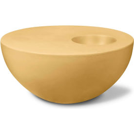 Concretti Indoor/Outdoor 4-3/4" x 35-1/4" Palm Table Medium Mustard Concrete 