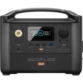 ECOFLOW TECHNOLOGY INC EFRIVERPRO-AM EcoFlow RIVER Pro Portable Power Station, 720wh, Black image.