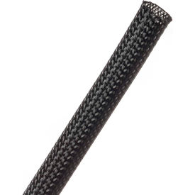 TECHFLEX INC CCP0.38BK-100 Techflex Clean Cut Fray Resistant Sleeving 3/8" Dia., 100, Black image.