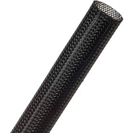 TECHFLEX INC CCP0.75BK-250 Techflex Clean Cut Fray Resistant Sleeving 3/4" Dia., 250, Black image.