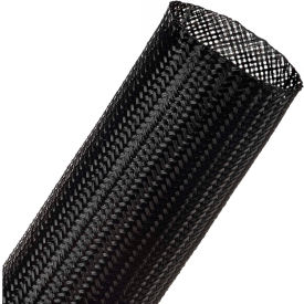 TECHFLEX INC CCP1.75BK-50 Techflex Clean Cut Fray Resistant Sleeving 1.75" Dia., 50, Black image.