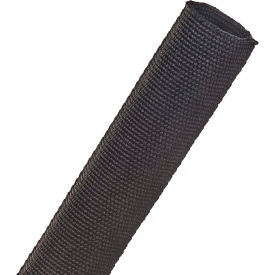 TECHFLEX INC DFN1.00BK-100 Techflex Duraflex Woven High Abrasion Sleeve 1" Dia., 100, Black image.