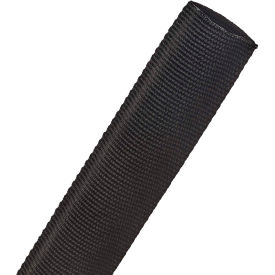 TECHFLEX INC DFN1.13BK-50 Techflex Duraflex Woven High Abrasion Sleeve 1.13" Dia., 50, Black image.