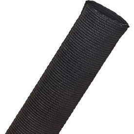 TECHFLEX INC DFN1.25BK-50 Techflex Duraflex Woven High Abrasion Sleeve 1.25" Dia., 50, Black image.