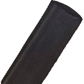 TECHFLEX INC DFN1.59BK-50 Techflex Duraflex Woven High Abrasion Sleeve 1.59" Dia., 50, Black image.