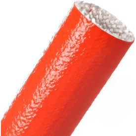 TECHFLEX INC FIN1.75RD-50 Techflex Fireflex Silicone Coated Fiberglass Sleeve 1.75" Dia., 50, Red image.