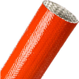 TECHFLEX INC FIN2.50RD-50 Techflex Fireflex Silicone Coated Fiberglass Sleeve 2.50" Dia., 50, Red image.