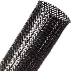 TECHFLEX INC NHN1.75BK-100 Techflex Gorilla Sleeve High Abrasion 1.75" Dia., 100, Black image.