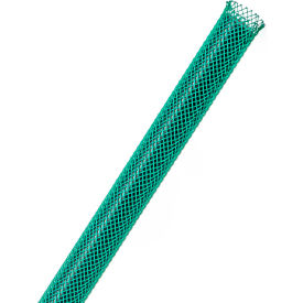 TECHFLEX INC PTN0.25GN-1000 Techflex 1/4" Flexo PET General Purpose Sleeving Dia., 1000,  Green image.