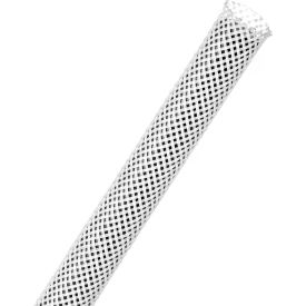 TECHFLEX INC PTN0.50WH-100 Techflex 1/2"Flexo PET General Purpose Sleeving Dia., 100, White image.