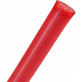 TECHFLEX INC PTN0.75RD-250 Techflex 3/4" Flexo PET General Purpose Sleeving Dia., 250, Red image.