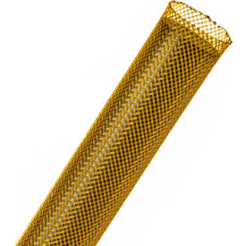 TECHFLEX INC PTN1.00YL-250 Techflex 1" Flexo PET General Purpose Sleeving Dia., 250, Yellow image.