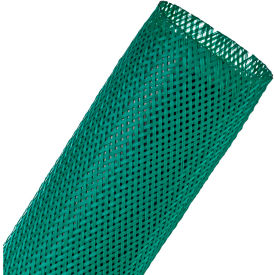 TECHFLEX INC PTN2.50GN-200 Techflex 2-1/2" Flexo PET General Purpose Sleeving Dia., 200,  Green image.