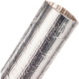 TECHFLEX INC TTN1.75SV-50 Techflex Thermashield Aluminized Fiberglass Tube 1.75" Dia., 50, Silver image.