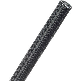 TECHFLEX INC PTN0.44BK-500 Techflex 7/16" Flexo PET General Purpose Sleeving Dia., 500, Black image.