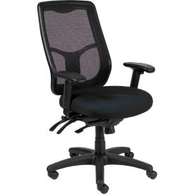 Eurotech Mesh Chair with Ratchet Back - Fabric - Black - Apollo Series