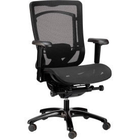 Raynor Marketing Ltd. MMSY55-PM01 Eurotech All Mesh Task Chair - Black - Monterey Series image.