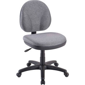 Eurotech Armless Task Chair - Fabric - Pewter - OSS Series
