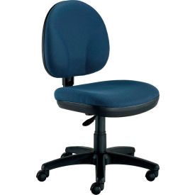 Raynor Marketing Ltd. OSS400-H14 Eurotech Armless Task Chair - Fabric - Blue - OSS Series image.