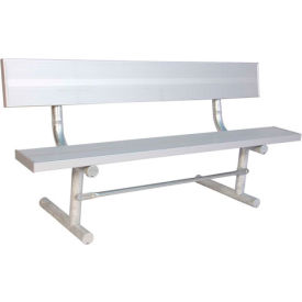 Ultra Play Systems Inc. 940P-A6 6 Aluminum Park Bench w/ Back image.