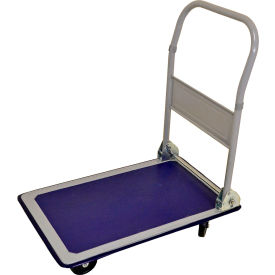 Folding Handle Platform Cart, 30"L x 19"W, 330 lb. Capacity, White view 2