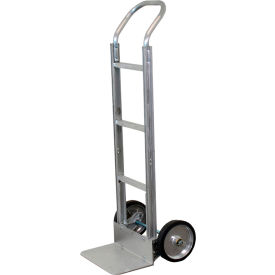 Modular Aluminum Flowback Handle Truck, 8" Mold-On-Rubber Wheels, 600 lb. Capacity view 2