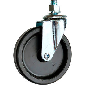 Milwaukee 4" Poly Swivel Threaded Stem Caster 