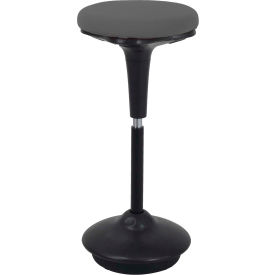 Global Industrial 695613GY Interion® Active Seating Stool - Fabric - 25"H - 33"H - Gray image.