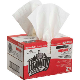 GEORGIA PACIFIC CONSUMER PRODUCTS LP 20080/03 Brawny® Professional D400 Disposable Cleaning Towels, Convenience Case, White, 152 Towels/Case image.