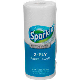 GEORGIA PACIFIC CONSUMER PRODUCTS LP 2717714 Sparkle Professional Series® 2-Ply Perforated Kitchen Paper Towel Rolls, 15 Rolls/Case image.