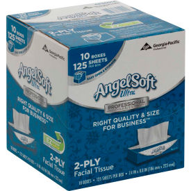 GEORGIA PACIFIC CONSUMER PRODUCTS LP 4836014 Angel Soft Ultra Professional Series® 2-Ply Facial Tissue By GP Pro, Flat Box, 10 Boxes/Case image.