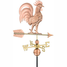 Good Directions, Inc. 1973P Good Directions Proud Rooster Weathervane - Polished Copper image.