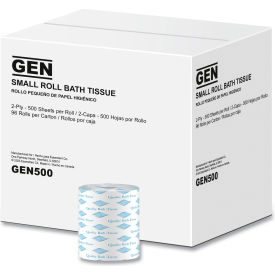Bath Tissue Septic Safe 2-Ply White 4.5" x 3.5" 500 Sheets/Roll 96 Rolls/Case