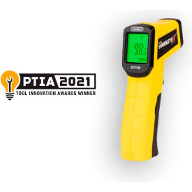 General Tools & Instruments Co. Llc NCIT100 General Tools Hawkeye Non-Contact Infrared Thermometer, Body Temperature, Yellow image.