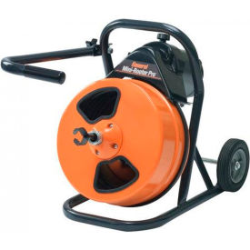 General Pipe Cleaners MRP-D General Wire MRP-D Mini-Rooter Pro Drain/Sewer Cleaning Machine W/75 x 1/2" Cable & 4 Pc Cutter Set image.