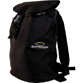 GF Protection Inc 768 Guardian Ultra-Sack Canvas Duffel Backpack, Polyester, Black, Small image.