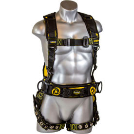 GF Protection Inc 21064 Guardian Cyclone Construction Harness, Pass-Thru Chest, Tongue Buckle Legs & Waist, S, 130-328lbs image.