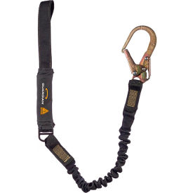Guardian Arc Flash Shock Absorbing Lanyard Stretch Single Leg Steel Rebar Hook & Web Loop 6L 