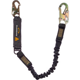 Guardian Arc Flash Shock Absorbing Lanyard Stretch Single Leg Steel Snap Hook 6L 