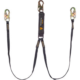 Guardian Arc Flash Shock Absorbing Lanyard Fixed Dual Leg Steel Snap Hook 6L 