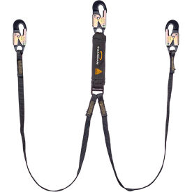 Guardian Arc Flash Shock Absorbing Lanyard Fixed Dual Leg Aluminum Snap Hook 6L 