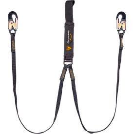 Guardian Arc Flash Shock Absorbing Lanyard Fixed Dual Leg Aluminum Snap Hook & Web Loop 6L 