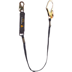 Guardian Arc Flash Shock Absorbing Lanyard Fixed Single Leg Steel Rebar Hook 6L 