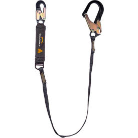 Guardian Arc Flash Shock Absorbing Lanyard Fixed Single Leg Aluminum Rebar Hook 6L 