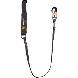 Guardian Arc Flash Shock Absorbing Lanyard Fixed Single Leg Aluminum Snap Hook & Web Loop 6L 